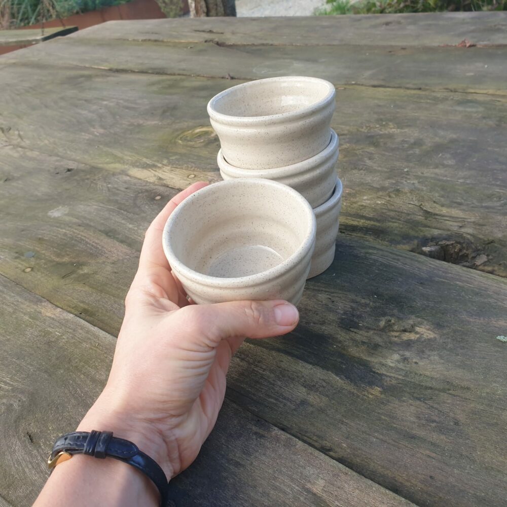 Lot de ramequins ondulés en grès pyrité – Fait main pour apéros, desserts et plus – Image 5