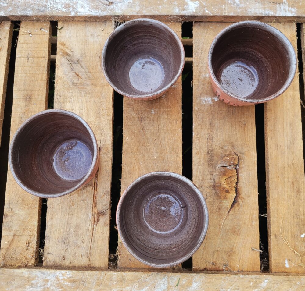 Tasse en grès rose – série LICHEN – Image 3