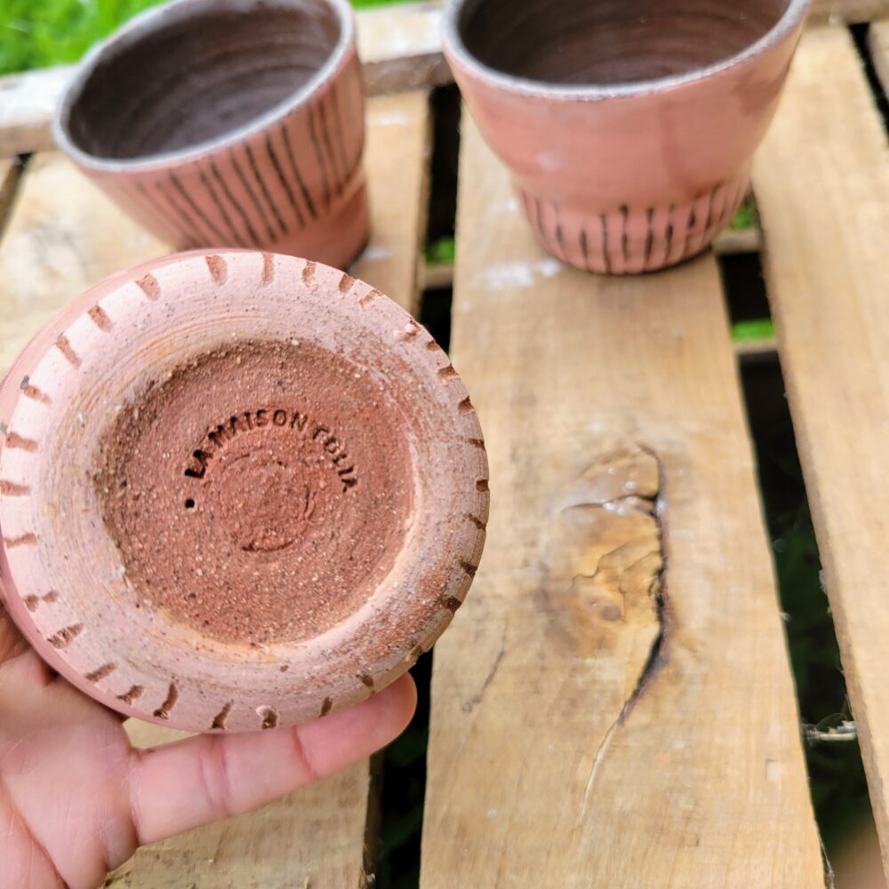 Tasse en grès rose – série LICHEN – Image 8