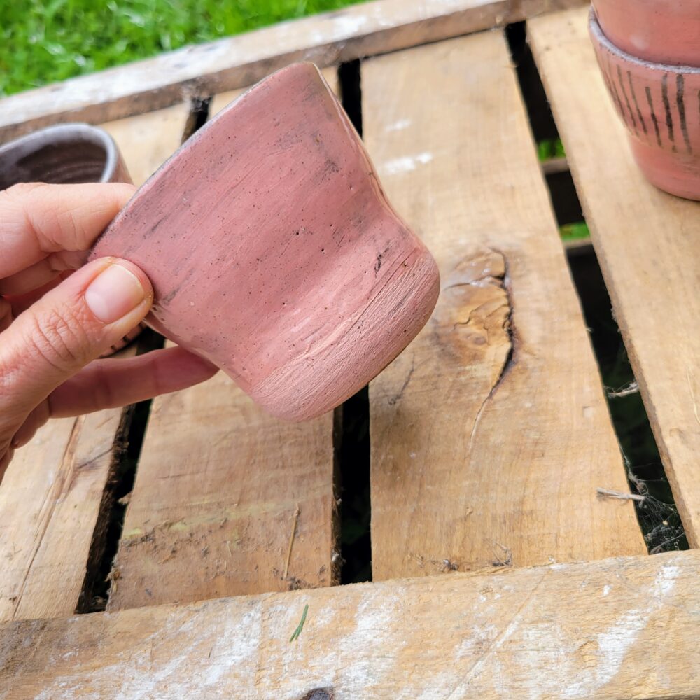 Tasse en grès rose – série LICHEN – Image 9