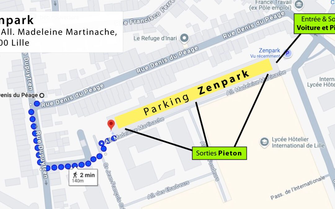 Parkeren bij La Maison Fives – Alle praktische info (Zenpark, straat, apps, tips)