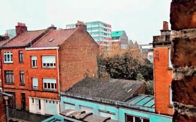 NEIGE — Vue sur Lille Fives, ce matin la neige tombe sur La Maison Fives