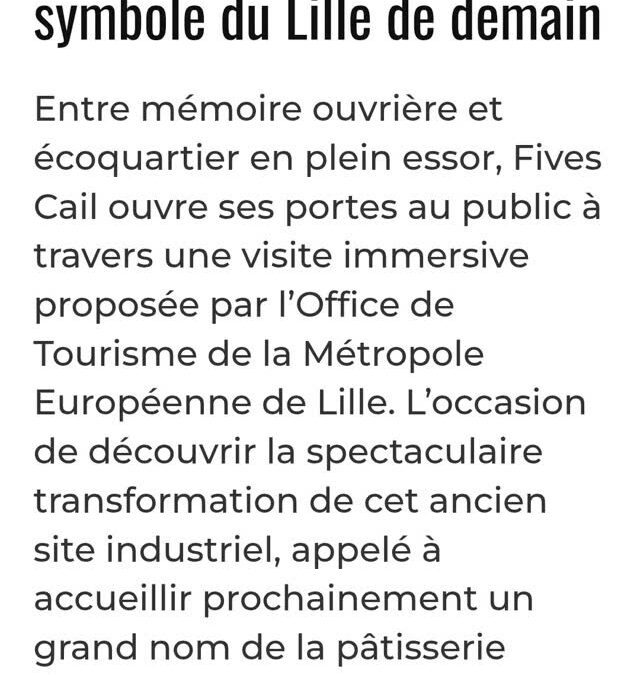 FIVES CAIL : On le savait. C’est pour ça qu’on est là