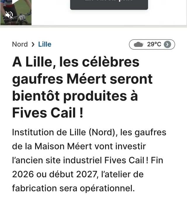 MÉERT À FIVES CAIL : UNE INSTITUTION S’INSTALLE, FIN 2026 OU DÉBUT 2027