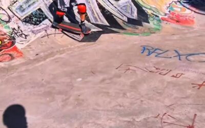 SKATE À LILLE — SESSION AU BOWL PORTE DE VALENCIENNES : 8h30 ce matin, Bruno, skateur des années 90, une vraie planche et le bowl de la Porte de Valenciennes presque pour nous tout seuls